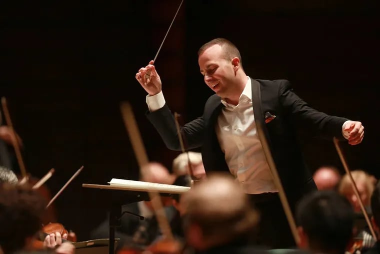Yannick Nézet-Séguin conducts the Philly Orchestra. (Courtesy of the Philadelphia Orchestra)
