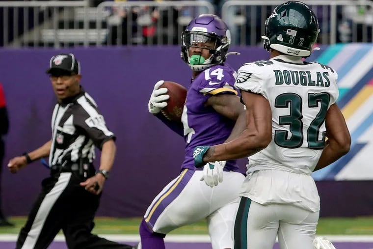Vikings wide receiver Stefon Diggs’ scores, which gave the Vikings a 24-3 cushion in the first half, were back-breakers the Eagles could never overcome.