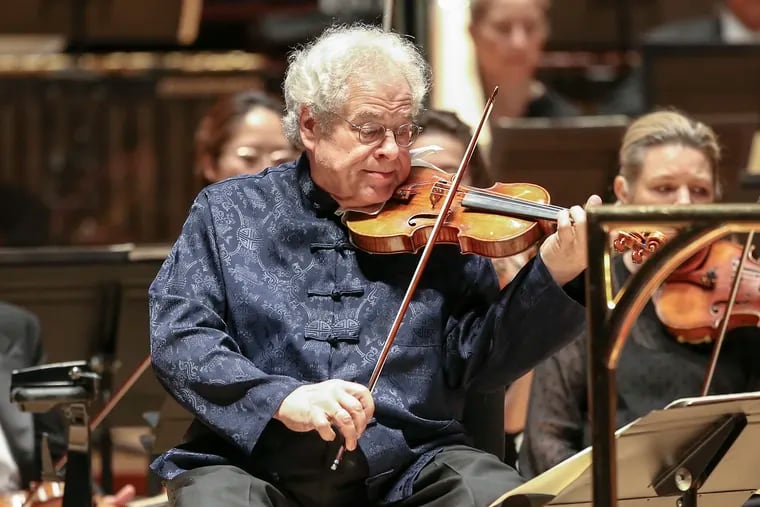 Itzhak Perlman performs movie classics with the Philadelphia Orchestra at the Kimmel Center Tuesday, April 9, 2019.