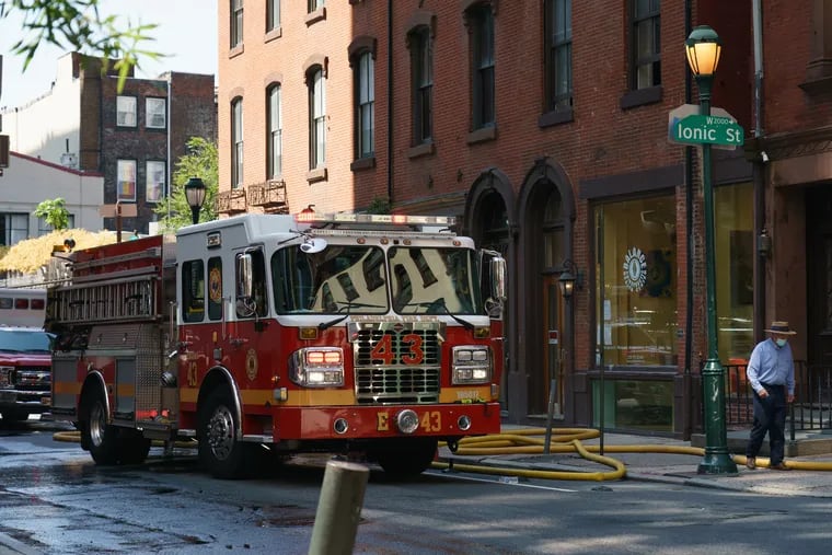A file photo of a Philadelphia fire truck.