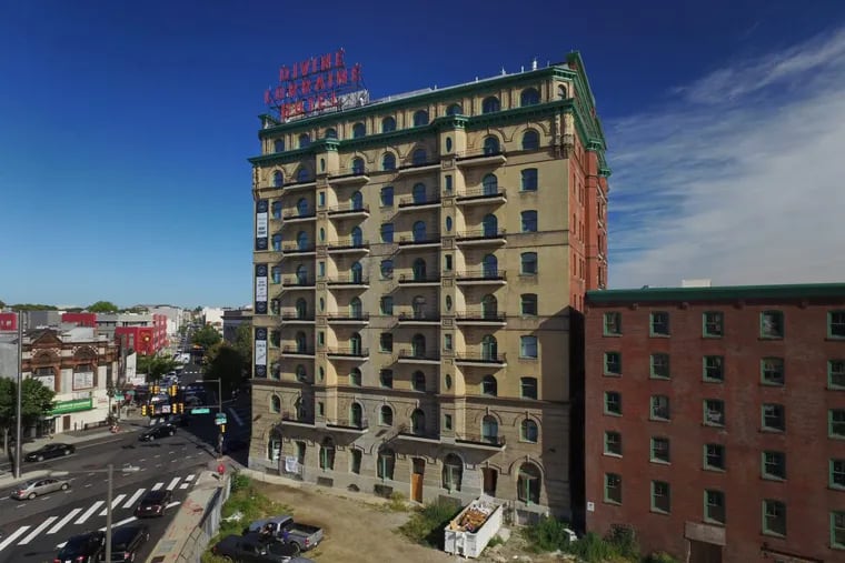 Philadelphia's historic Divine Lorraine, which now operates as apartment buildings.