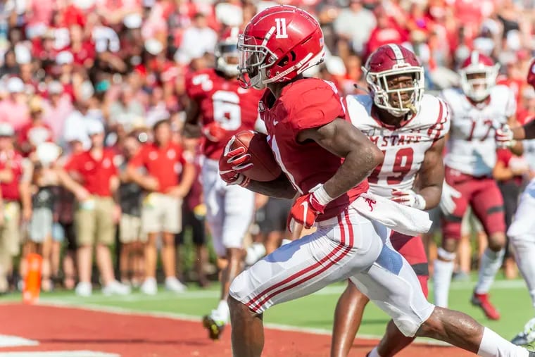 Alabama's Henry Ruggs, shown scoring a touchdown last season for Alabama, is analyst Ben Fennell's No. 1 rated gadget wide receiver.
