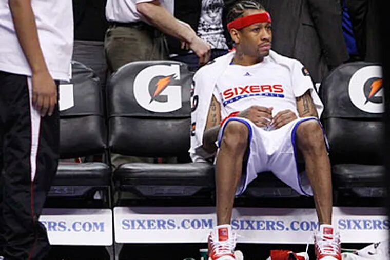 Allen Iverson has yet to return to the team since leaving to attend to his daughter's illness. (Ron Cortes/Staff Photographer)