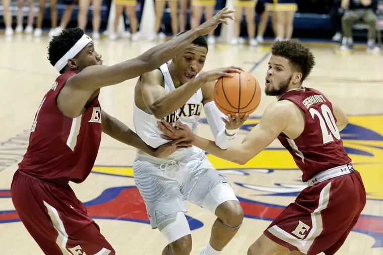 Drexel's Troy Harper had 20 points off the bench for the Dragons on Sunday.
