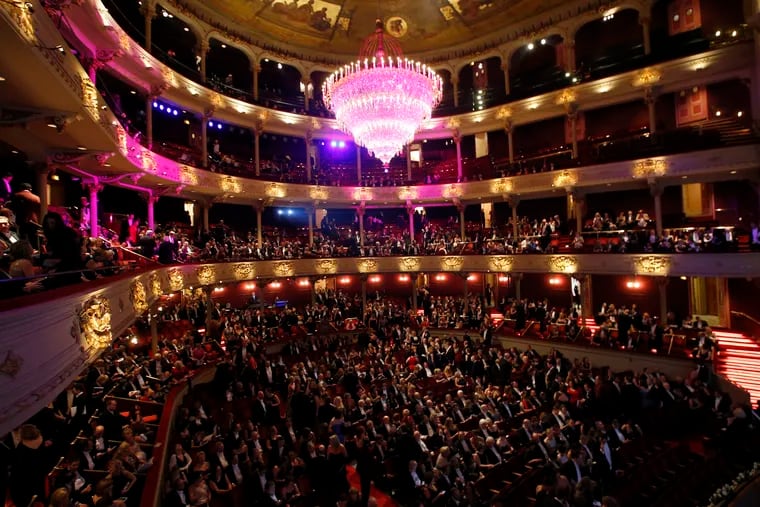 The Academy of Music before the start of the 158th Academy of Music Anniversary Concert and Ball in 2015