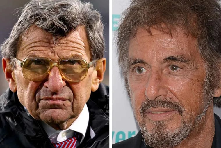 Legendary actor Al Pacino (right) will portray disgraced former Penn State football coach Joe Paterno in a special HBO film, according to the Hollywood Reporter.