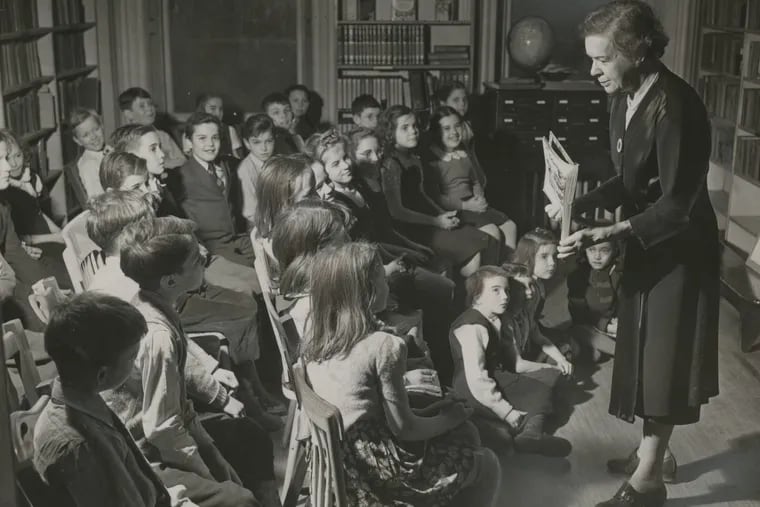 Children’s Hour at the Philadelphia City Institute Library of the Free Library in 1945.