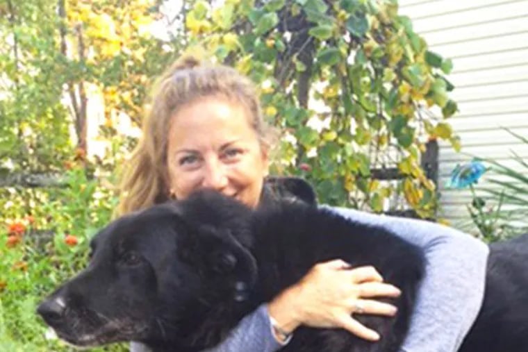 Denise Teter with her dog, Charlie.