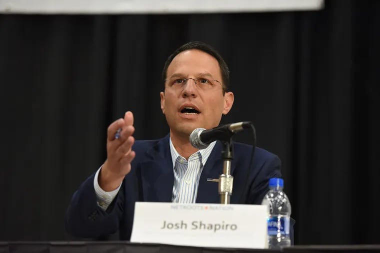 State Attorney General Josh Shapiro responds to protesters at Netroots Nation Conference in the Philadelphia Convention Center on Friday, July 12. Shapiro announced Wednesday that his office has created a new, statewide Conviction Integrity Unit.