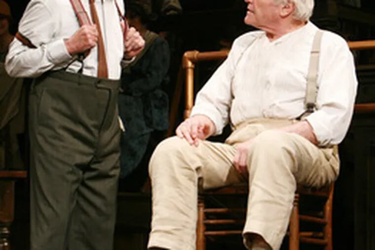 Christopher Plummer (left, with Brian Dennehy) is a contender for best actor in a play, the revival of &quot;Inherit the Wind.&quot;