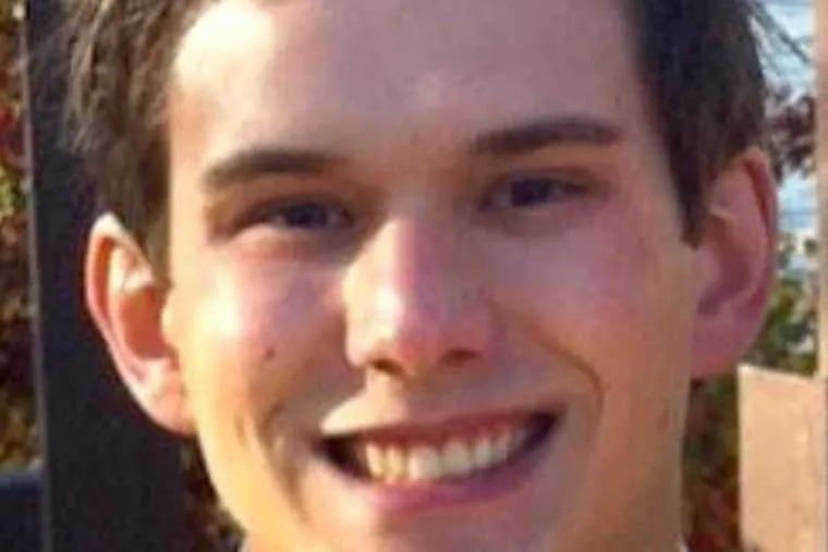 Tom Hartford, a University of Pennsylvania student who recently died from injuries sustained during an on-campus fall on January 10.