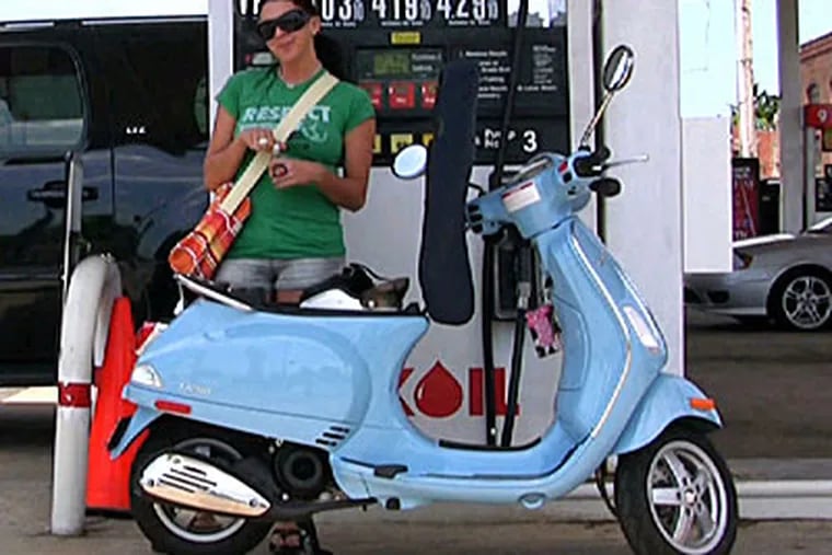 Sales of Vespas in May more than doubled nationwide as the price of oil rose to over $100 a barrel.
