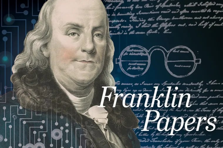 Benjamin Franklin illustration. Franklin image: Library of Congress