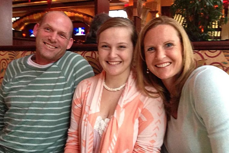 Bauke “Mike” de Vries, 45, with his 18-year-old daughter, Morgan, and wife, Shelly, of Marlton, N.J.