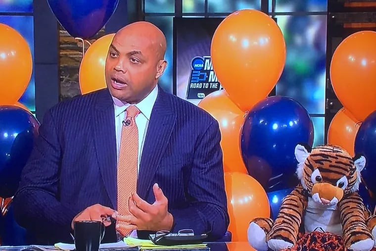 Expect Charles Barkley's studio desk to be decked out in Auburn orange and blue when the Tigers take on No. 1 Virginia during tonight's Final Four.