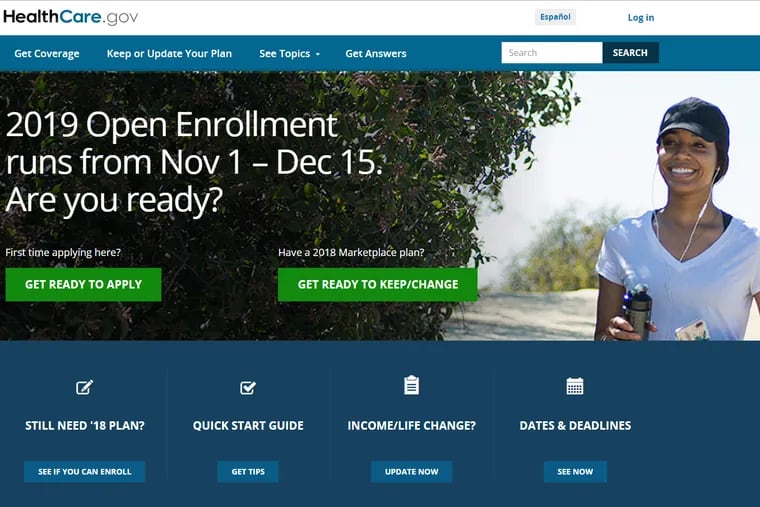 Open enrollment at healthcare.gov is Nov. 1 – Dec. 15.