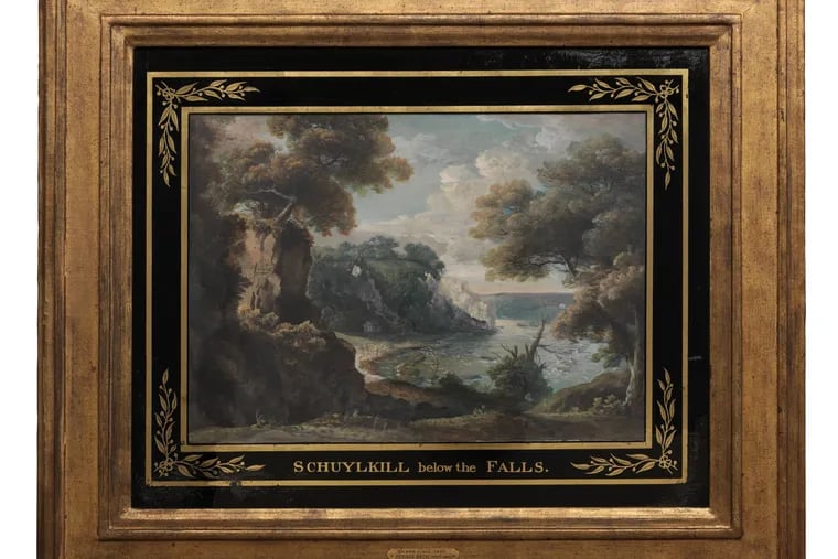 Schuylkill Below the Falls (c.1798) by George Beck. Courtesy PAFA