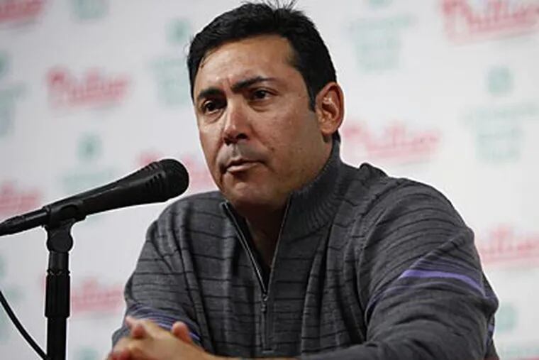 Ruben Amaro Jr. unloaded Shane Victorino and Hunter Pence Tuesday, and reportedly tried to move others. (Matt Rourke/AP file photo)
