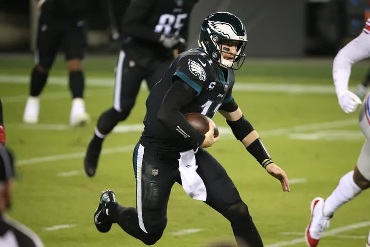 QB Carson Wentz continues to be an important part of the Eagles running attack. He had three more rushing first downs and his fifth rushing touchdown of the season.