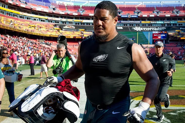 Halapoulivaati Vaitai is leaving Philadelphia for a five-year, $50-million deal with the Detroit Lions.