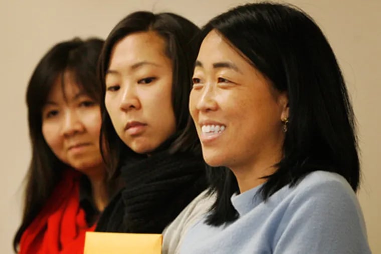 "It started with the voices of the students," Helen Gym of Asian Americans United told the Pa. Human Relations Commission. (Alejandro A. Alvarez / Staff Photographer)