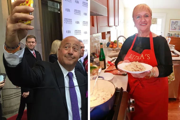 Andrew Zimmern and Lidia Bastianich will make personal appearances in the area on Dec. 8.