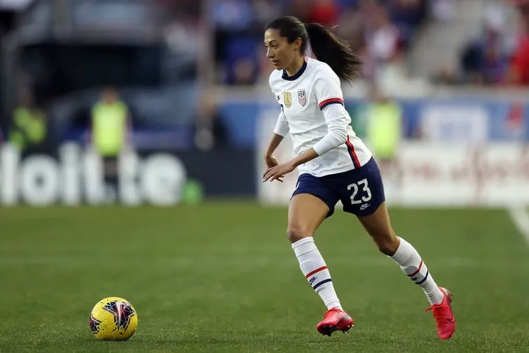 Christen Press is one of five U.S. national team stars who have moved to England this winter, giving the FAWSL a huge boost of publicity.