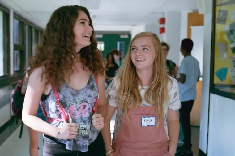 Emily Robinson, left, and Elsie Fisher in 'Eighth Grade.'