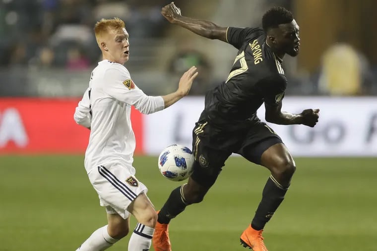 Philadelphia Union striker C.J. Sapong struggled early in the season, but has played well since moving from striker to winger.