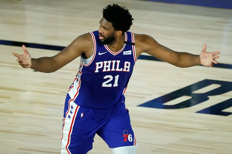 It's on Doc Rivers now to try and figure out how to get the most out of Joel Embiid. (Kevin C. Cox / Pool Photo via AP)