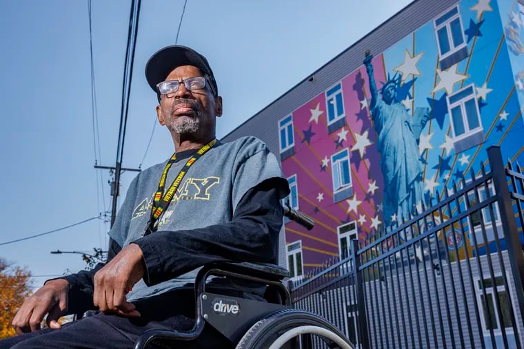 Leon Brantley, a Vietnam War veteran, is seen at Veterans Village in the Frankford section of Philadelphia on Monday, Nov. 6, 2023, where he is a resident.