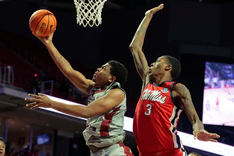 Zion Stanford (left), shown against Ole Miss on Nov. 22, scored a team-high 19 points in Temple's win against UTSA in the first round of the AAC Tournament.