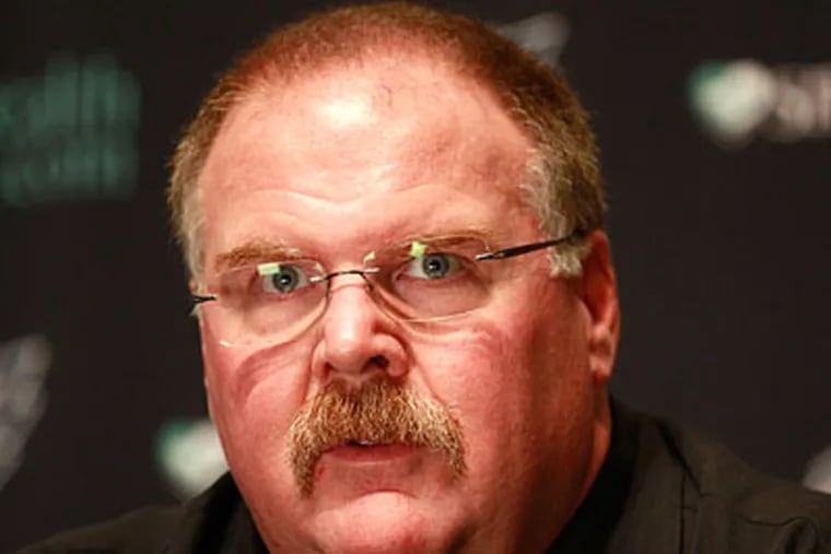Andy Reid said he hasn't thought about whether he will be returning to the Eagles next year. (David Swanson/Staff Photographer)