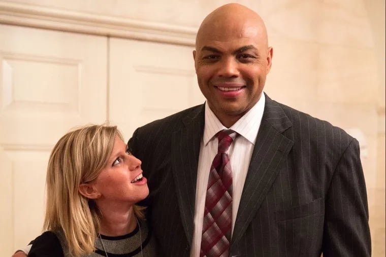 Beck Dorey-Stein, a White House stenographer from Narberth, and Charles Barkley. Dorey-Stein has written a book about her experience working for President Barack Obama called "From the Corner of the Oval."
