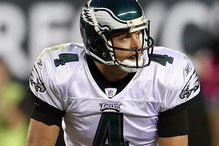 Joe Banner said there is a "more aggressive market" for Kevin Kolb than there was for Donovan McNabb. (Yong Kim/Staff file photo)