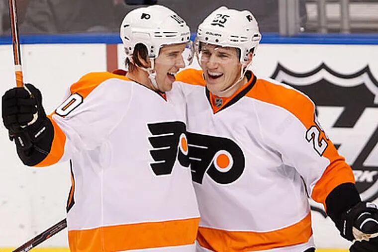The Flyers are the third-best road team in the NHL so far this season. (Wilfredo Lee/AP file photo)