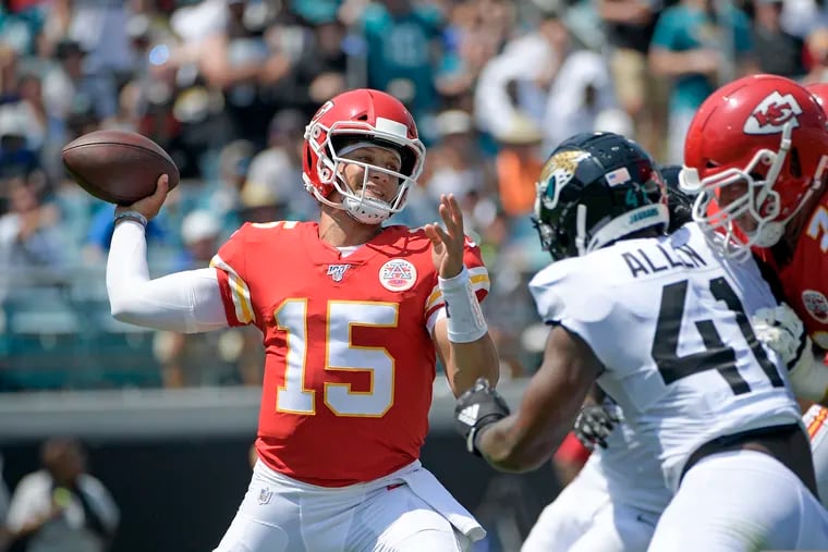 Chiefs quarterback Patrick Mahomes will welcome Lamar Jackson and the Ravens for the second consecutive year on Sunday. Kansas City beat Baltimore in overtime in 2018.