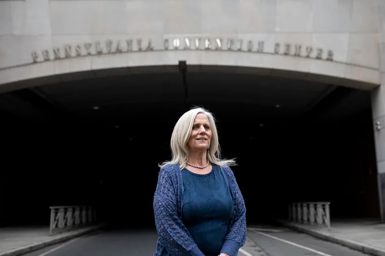 Lisa Deeley, Philadelphia's top elections official, outside the Pennsylvania Convention Center earlier this year. “I’m not the mayor. I shouldn’t need police protection,” Deeley said of the threats she and other elections officials face.