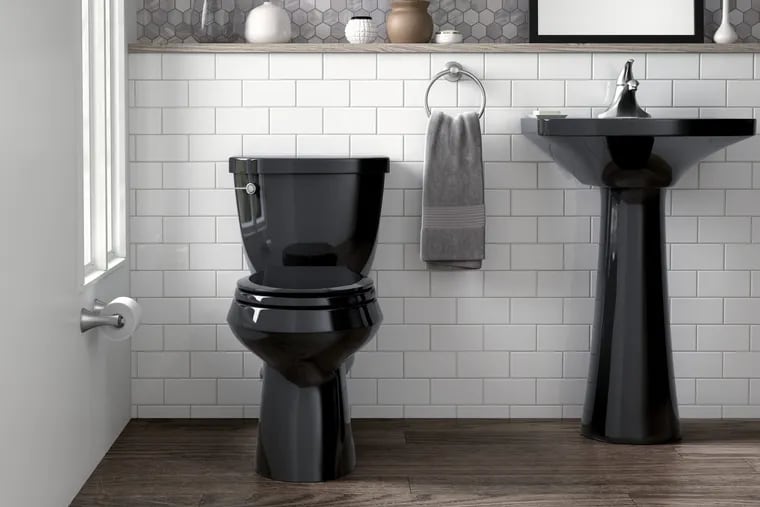Kohler offers more than 30 toilet options in black, including this Cimarron toilet.
