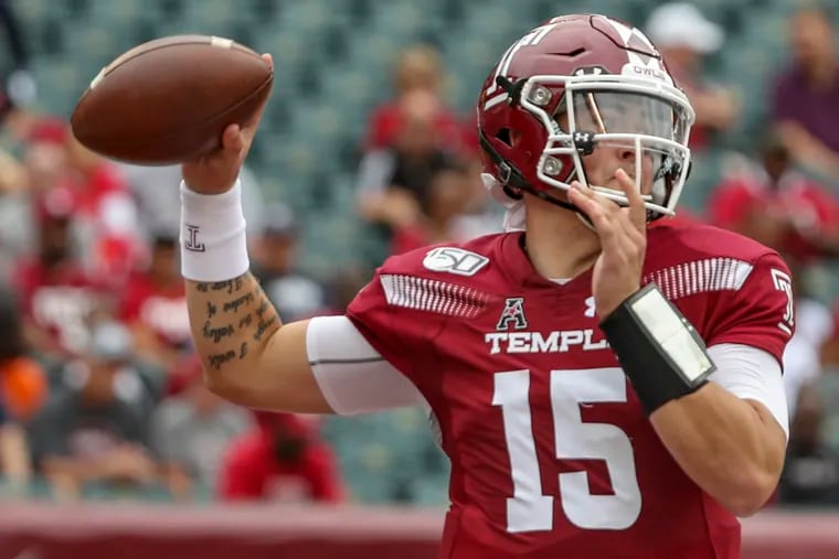 Temple quarterback Anthony Russo apologized to teammates for his performance against Buffalo last Saturday.