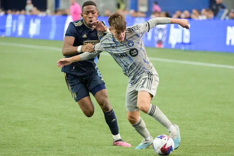 Philadelphia Union midfielder Andres Perea (6) is headed to Eastern Conference rival, New York City FC on loan through the 2023 season.