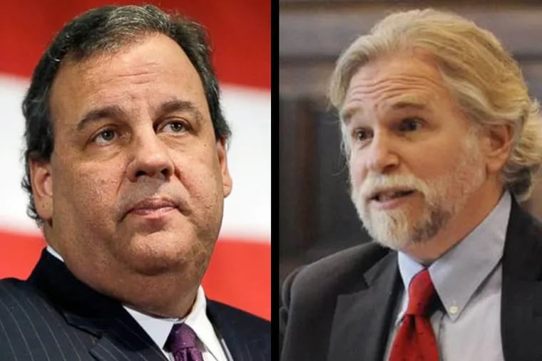 New Jersey Gov. Chris Christie was exonerated in the Bridgegate scandal by a panel he hired and was led by lawyer Randy Mastro, right. (AP photos)