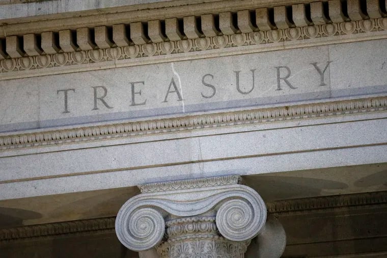 The U.S. Treasury Department building in Washington.
