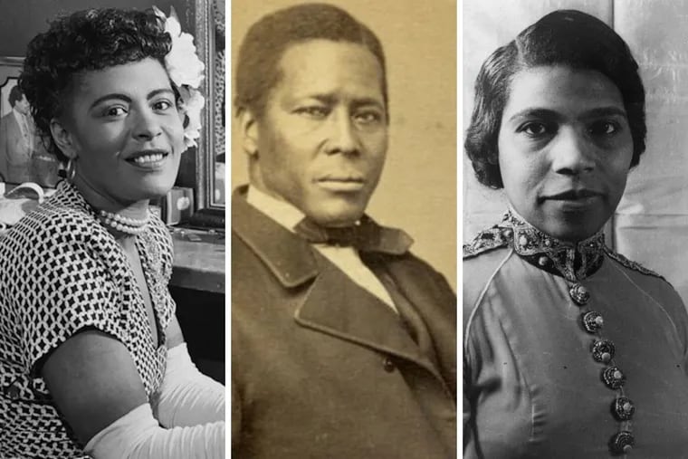 Preservationist Faye Anderson suggests three black Philadelphians — Billie Holiday, William Still, and Marian Anderson — for whom statues should be erected to replace the controversial Frank Rizzo statue, which was removed on Wednesday, June 3, 2020.