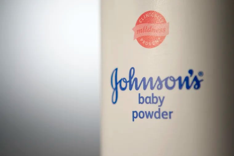 Johnson & Johnson baby powder.