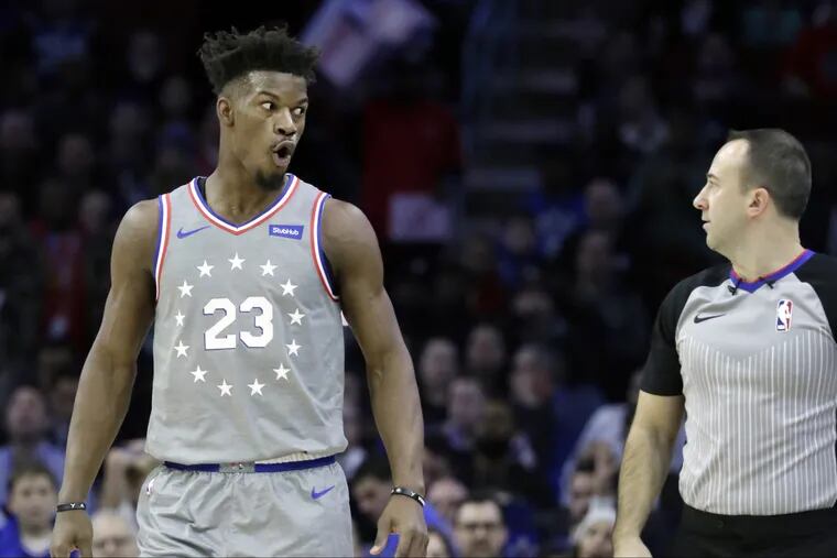 Jimmy Butler (left) has fit in well with the Sixers.