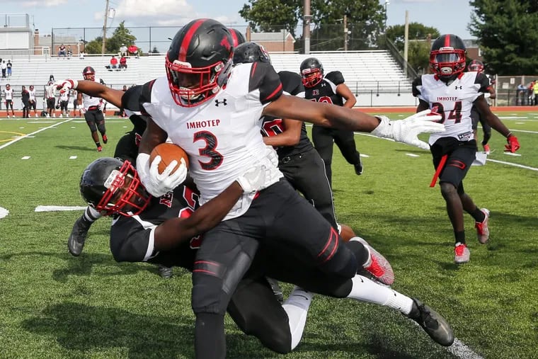 Isheem Young was a multipurpose standout in football at Imhotep Charter.