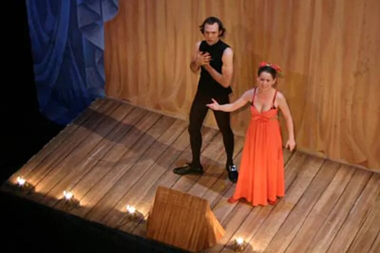 Nature Theater of Oklahoma presents "Romeo and Juliet," with Robert M. Johanson and Anne Gridley. (Peter Nirgini)