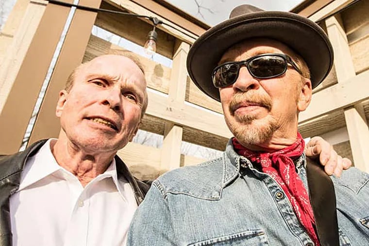 Phil (left) and Dave Alvin , whose breakout band was the Blasters, have reunited and will play the World Cafe Live on Thursday night. (ROCCO AVALLONE)