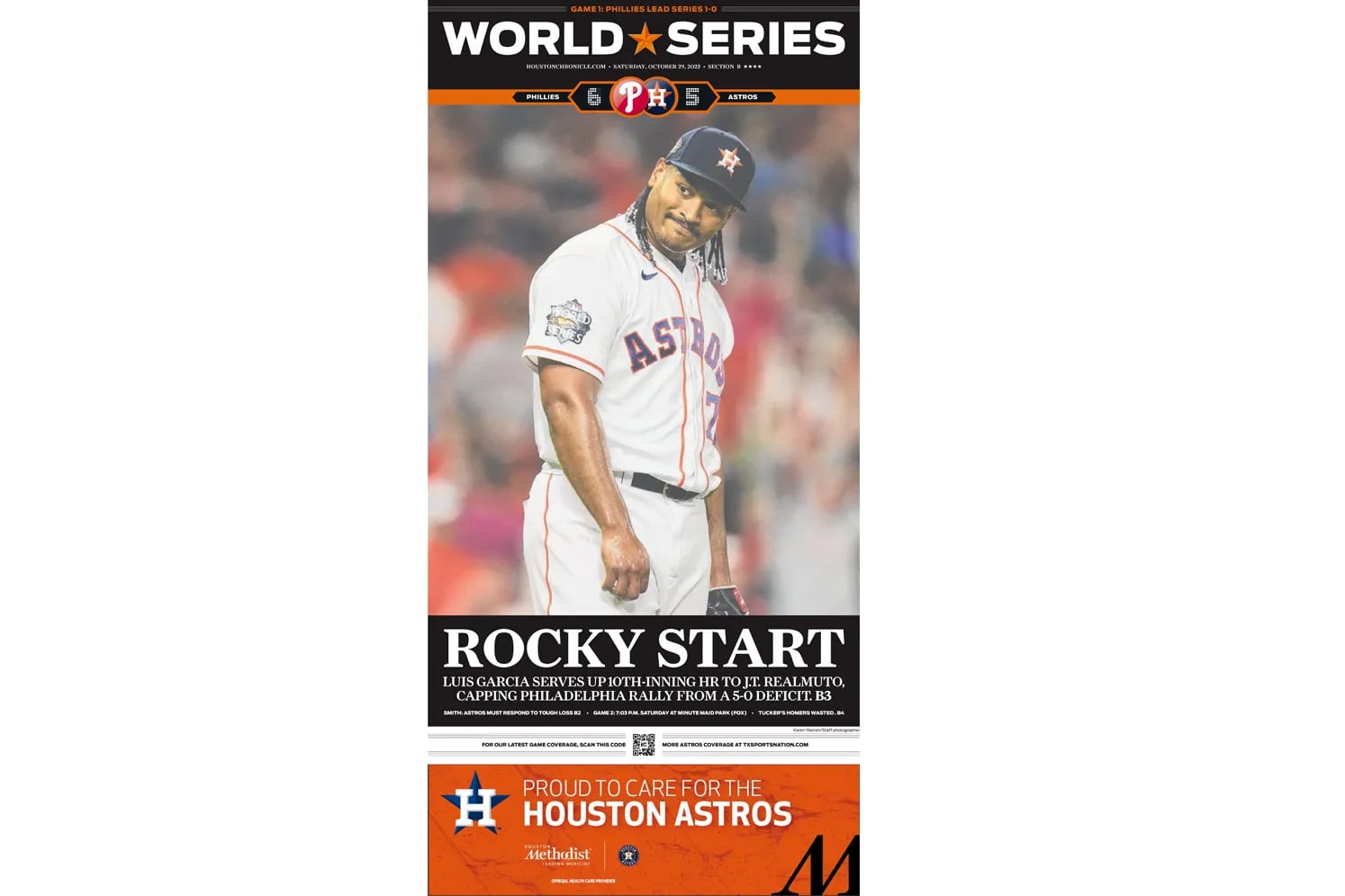 World Series Game 2 2022: How to watch Houston Astros vs. Philadelphia  Phillies, free live streams (10/29/22) 